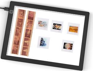 Slide Viewer Light Box 5600K 12"x8" Ultra-Thin Adjustable Brightness Backlight for Slides and Film Negative Scanning