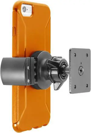 iBOLT Moto-Vise XL AMPS Heavy Duty Metal Drill Base AMPS Mount for Smartphones, Midsize Tablets from 2.75 inches to 5 inches Wide- Great for Trucks, Wall mounting, Commercial Vehicles
