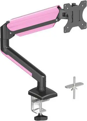 suptek Monitor Mount Stand, Single Gas Spring Monitor Arm Desk Mount Fits 13-32 Inch inch Monitors Weight Capacity up to 9kg(MD01ABP)