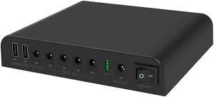 TalentCell Mini UPS Uninterrupted Power Supply 27000mAh 97.2Wh Lithium ion Backup Battery Pack with DC 12V/9V and 18W USB-A/USB-C PD Output for Router/Modem/LED Light, CCTV Camera, Smartphone and more