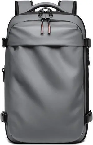 INFEYLAY Men Travel Backpack vacuum compression Laptop Backpack Large Capacity Backpack 17 inch Extended Hiking Business backpack (grey)