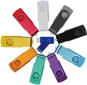 10 Pack 64GB USB Flash Drives, USB 2.0 Thumb Drive, USB Storage Flash Drive for PC, Laptop, Car, and More