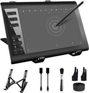 TeinenRon Graphics Drawing Tablet with Stand,10x6 Inch Drawing Tablet with 8192 Level Pen,12 Hot Keys,Digital Drawing Pad Compatible with PC/Mac/Android for Painting,Design&Online Teach