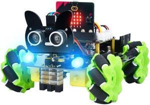 KEYESTUDIO Microbit V2 Robot Car 4WD Mecanum Robotics Kit for Teens Adults