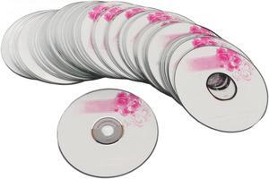 CD R Blank Discs, 52X 730MB Recordable Discs for Data and Music, with Protective Case, Recordable Media Blank CDs for Video Camera (50PCS)