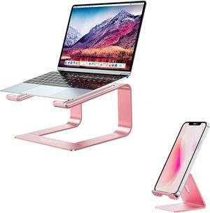 Urmust Detachable Laptop Stand Rose Gold + Classic Phone Stand Rose Gold