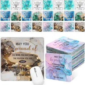 Kanayu 2025 CNA Nurse Week Gifts Bulk Employee Appreciation Mouse Pads Bulk Employee Thank You Gifts for Coworker May You Be Proud Mouse Pad Marble Mousepad Staff Appreciation for Teachers Nurses