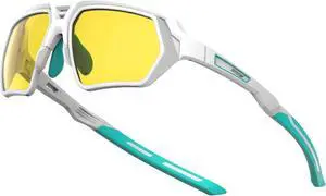 VIKISOIO Gaming Glasses 99% Blue Light Blocking Glasses Women Men, Reduce Digital Eye strain, Sleep Glasses,Computer Glasses (White Frame-Amber Len)