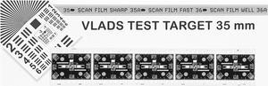 Scan Negative and Slide Film with Camera: 35mm Vlads Test Target. Explore The Full Potential of Your Lens--Sharpness, Resolution, and Camera Performance. Frames per Strip 5.