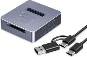 KYZDZQ M.2 to USB-C Docking Station, Aluminum NVMe SSD Reader Adapter for M.2 (M Key & B+M Key) - Supports 2280, 2260, 2242, 2230, 22110 SSDs, Plug and Play