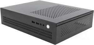 Mini ITX Case, ITX Stand up or Down USB2.0 Small Chassis, Case Steel Support SSD 50mm CPU Cooler Compact PC Case for Gaming Computer, Efficient Cooling Design
