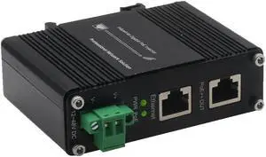 Industrial PoE++ Gigabit Injector 12-48VDC Input - Din Rail/Wall Mount,IEEE 802.3 at,Outdoor Rated Networking Power Supply 95W Ethernet Over Power for Industrial Devices and Camera