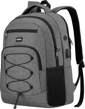 YAMTION School Backpack,17.3 Inch Bookbag College Laptop Backpack with USB Port for Students Work Business Office