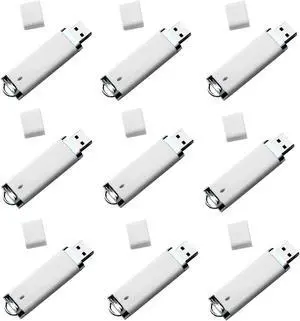 lcwamy USB 512MB Thumb Drive 100 Pack 512MB Flash Drives 100 Pack USB Drive 512MB USB Flash Drive 100 Pack USB Jump Drive USB Flash Drives(White, No Logo)