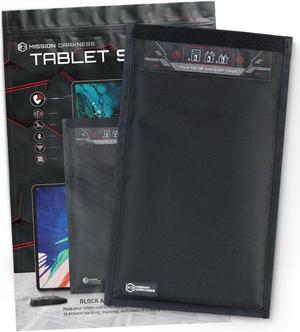 Mission Darkness Non-Window Faraday Bag for Tablets // Device Shielding for Law Enforcement, Military, Executive Privacy, EMP Protection, Travel & Data Security, Anti-hacking & Anti-tracking Assurance