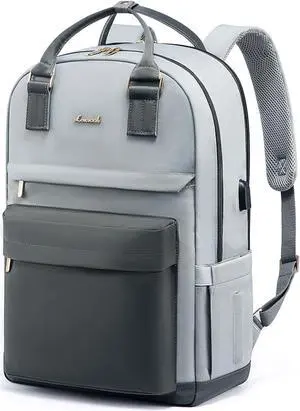LOVEVOOK Laptop Backpack for Women Men, 17.3 Inch Laptop Bag with USB Port Fashion Waterproof Backpacks Teacher Nurse Stylish Travel Bags Vintage Daypacks for College Work