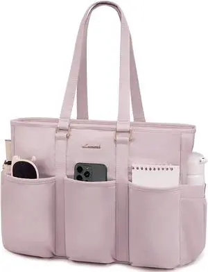 LOVEVOOK Teacher Tote Bag for Women Work, 15.6 Inch Laptop Bag for Women, Nurse Bag, Utility Everything Bag For Travel College Daily, Professional Computer Bag Large Purse Handbag With Multi Pockets