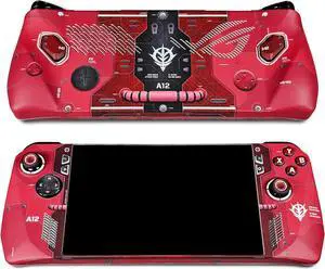 ROG Ally 1st Generation Matte Skin, MS-06S Red Zaku II Edition, Full Wrapping Matte Vinyl Skin for ROG Ally 1st Generation (Designed by POP SKIN)
