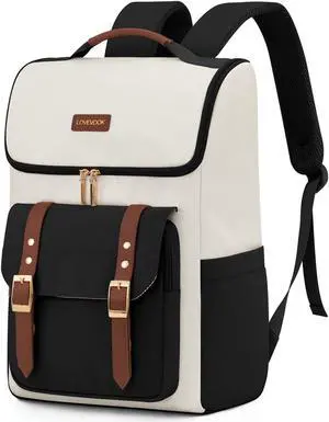 LOVEVOOK Travel Laptop Backpack for Women,17.3 Inch Vintage Computer School Backpack,Large Waterproof Teacher Nurse Backpack for Business Work College
