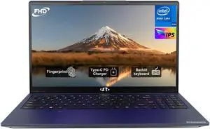 NIMO 15.6'' FHD IPS Student Business Laptop Computer, 8GB RAM 256GB SSD, Intel Pentium Quad-Core N100(Beat to i3 1115G4, Up to 3.4GHz), 2 Years Warranty, Fingerprint, Backlit Keyboard, Wi-Fi 6