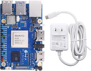 Orange Pi 5 Max 8GB LPDDR5 Rockchip RK3588 8-Core 64-Bit Single Board Computer with eMMC Socket, Wi-Fi 6E/Bluetooth 5.3/BLE, Development Board Run Linux/Ubuntu/Debian/Android(5 Max 8GB+Power Supply)