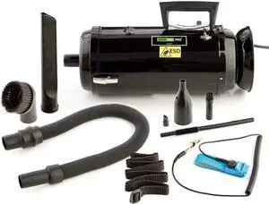 MetroVac 117-117261 Model DV3ESD1 DataVac 3 ESD Safe 2-Speed Maintenance System,1.7 Peak HP Motor, 7.5 Amps, 900 Watts, 100 CFM Airflow, 4-Stage HEPA Filtration System, 80" of Water Lift, Anti-Static