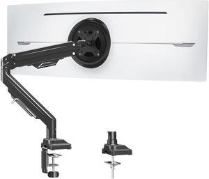 MOUNT PRO Single Monitor Arm for Max 43 Inch Computer Screen up to 33lbs, Heavy Duty Ultrawide Monitor Stand, Premium Fully Adjustable Gas Spring Monitor Desk Mount, VESA Mount with Clamp/Grommet Base