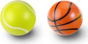 Perixx PERIPRO-303X2K 1.34 inches Sports Trackball 2 pcs Pack for trackball Mouse - Basketball and Tennis Ball Design - Compatible for M570, M575, PERIMICE-517/520/717/720, and Others