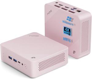 NIMO Mini-PC, 8GB RAM 512GB M.2 SSD Intel 12th Gen N100(Beat i3-1115G4) 4 Cores Desktop Mini PC, Support Upgrade Desktop PC Windows 11 Triple 4K HDMI USB3.2 BT5.2 WiFi 6 Students-Business Home Office