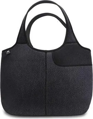 Women's Soft Tote Shoulder Bag Neoprene Handbag Laptop Computer Travel Bag Purse (Faux Leather Print)
