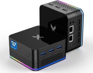 OASLOA Mini PC Alder Lake N95 (4C/4T,Up to 3.4GHz), Desktop Computer 12GB LPDDR5 512GB M.2 SSD,Mini Computer with Dual LAN Gigabit Ethernet 4K Triple Display Dual WiFi BT4.2 VESA/Home/Business