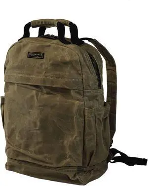 Readywares Waxed Canvas Backpack - Rugged & Water-Resistant Rucksack with Laptop Sleeve - Built for Work, Travel, & Everyday Carry