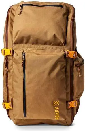 Roark 5 Day Mule 55L Backpack, Multi-Day Travel Pack with Laptop Storage, Dark Khaki