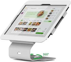 Pinikox Kiosk POS Tablet Stand Compatible with iPad 10 gen 10.9 inch, 11"(A16), air 4 5 10.9", Pro 11" 1st 2nd 3rd 4th gen., iPad air 11", Retail Stand with 360deg Swivel Base, White, BSC101WS