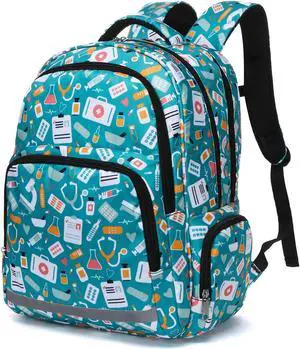 Gatycallaty Nurse Backpack for Women Girls Laptop Work Bag College Nursing Assitant Cna Cma Home Health Hospital Commuter Essentials Gift (green)