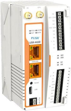 PUSR USR-M300 High Performance Edge Computing Industrial IoT Gateway Protocol Conversion NodeRED Development Gateway Expander IO (Ethernet Version)