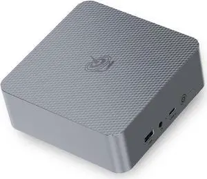 Beelink EQR6 Mini PC, Ryzen 5 6600H (6C/12T, up to 4.5GHz) Mini Computer, 16GB DDR5 RAM + 500GB SSD Micro PC, Dual LAN Quiet Office Small PC 4K HDMI, WiFi6, BT5.2