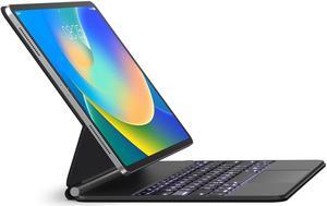 Keyboard Case for iPad Air 13 (M3 2025 / M2 2024) and iPad Pro 12.9 inch 6th / 5th / 4th / 3rd Generation - Magic-Style Magnetic Keyboard Case with Multi-Touch Trackpad - Floating Cantilever Stand