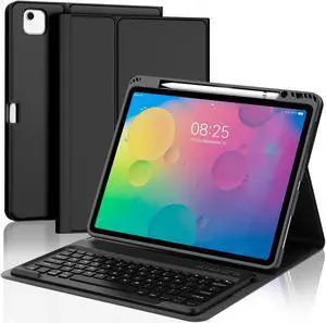 iPad Air 13 inch Case with Keyboard - Magic Keyboard Case for iPad Air 13 (M2, 2024) - Wireless Keyboard & Pencil Holder & Long Battery Life - Smart Cover for New Air 13'' Case Keyboard, Black
