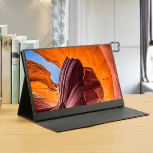 13.3 Inch Portable Monitor, 1080P FHD USB Type C HDMI Laptop External Monitor with Dual Speaker,Travel Monitor for Switch for PS3 Laptop PC