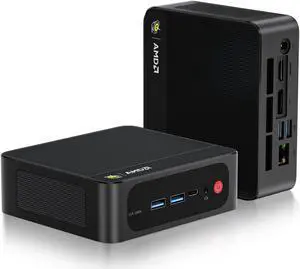 Beelink Mini PC, AMD Ryzen 7 6800H(8C/16T, Up to 4.7GHz), 16GB LPDDR5 RAM 500GB PCIe4.0 x4 SSD, SER5 MAX Desktop Computer Support 4K Triple Display/DP/HDMI/Type-C/WiFi 6/BT5.2/2.5GB LAN, Office/Home