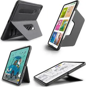 TineeOwl for iPad Pro 13-inch Case (M4) 2024, Adjustable Kickstand Magnetic Cover - Infinite Viewing Angles, Portrait/Landscape Stand, Apple Pencil Charging, Dove Series (Black)