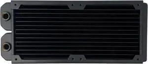 Shott Tech RAD240C Copper Water Cooling Radiator, 240mm, Slim Dual, Black