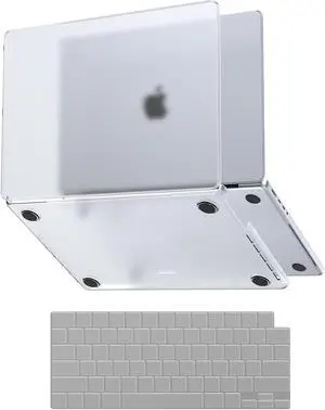 Soonjet for MacBook Pro 14 inch Case M4 2025 2024 2023 2021 M3 M2 M1 Pro/Max [Same as Bare-MacBook] Protective Hard Shell + Laptop Keyboard Cover - Clear