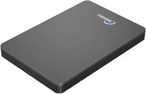Sonnics 1TB USB 3.1 Type C External Portable Hard Drives for Windows PC, Mac, Smart TV, Xbox One/X Series & PS4/PS5, Grey