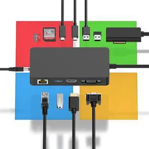 New Microsoft Surface Dock 2 with 4K HDMI+VGA, 11 in 1 Microsoft Surface Docking Station for Microsoft Surface Pro 11/10/9/8/X/7/6/5/4/3,Surface Laptop 6/5/4/3/2/1,Surface Laptop Go 3/2/1,Surface Book