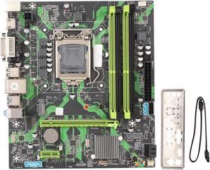 Vikye ATX Motherboard, B75 HM LGA 1155 Slot DDR3 x 4 64GB Mining Motherboard, 24 PIN + 4PIN Power, USB 3.0 x 2, USB 2.0 x 4, M.2 NVME PCIe X16 Motherboard