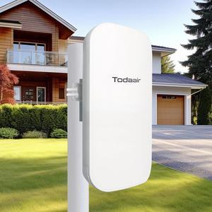 2025 Outdoor WiFi Extender,WiFi Booster | AI Watchdog | Repeater&AP Mode|IP65 Weatherproof | Up to 1200Mbps Dual Band WiFi Repeater | Covers Up to Least 3440 Sq. ft and 30 Devices