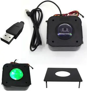 USB Arcade Game Trackball Mouse Illuminated LED Round 4.5cm USB Connector with Bracket Kit