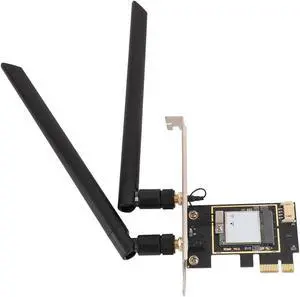 MT7925 PCIe Wi Fi Card, 5400Mbps 2.4G 5G 6G Tri Band Bluetooth5.3, Network Card Adapter Support MU MIMO, for Win 10 11, for Linux